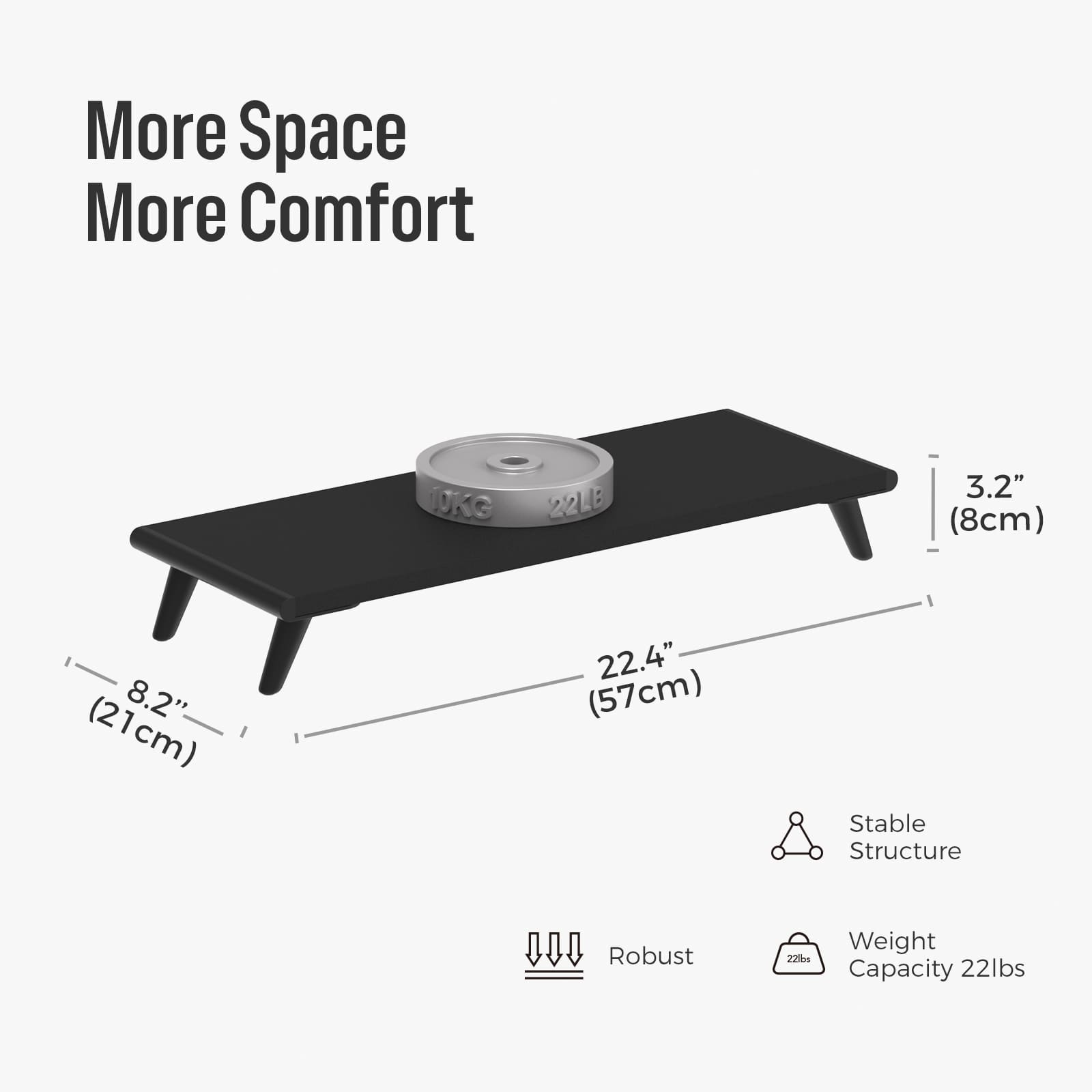 Monitor Stand Riser/Single