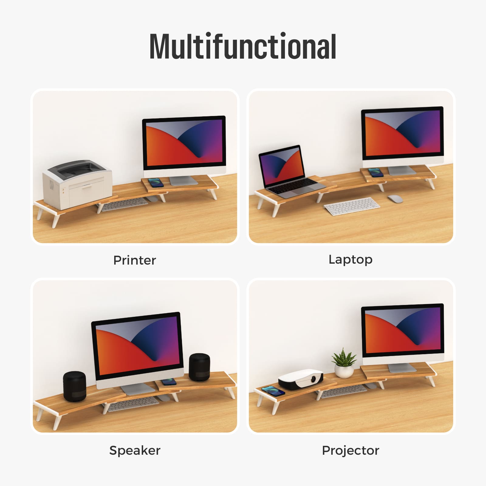 Monitor Stand Riser/Dual