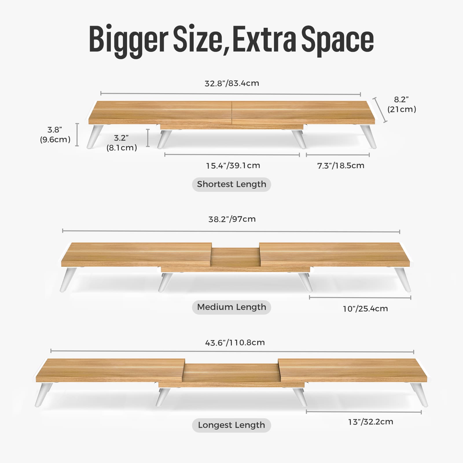 Monitor Stand Riser/Dual