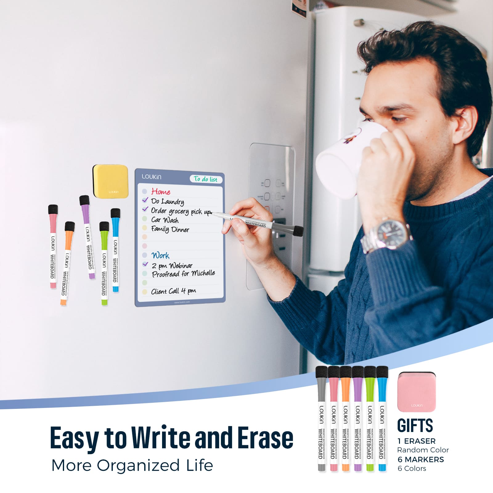 Electrostatic Clings Dry Erase Checklist 4 PACK