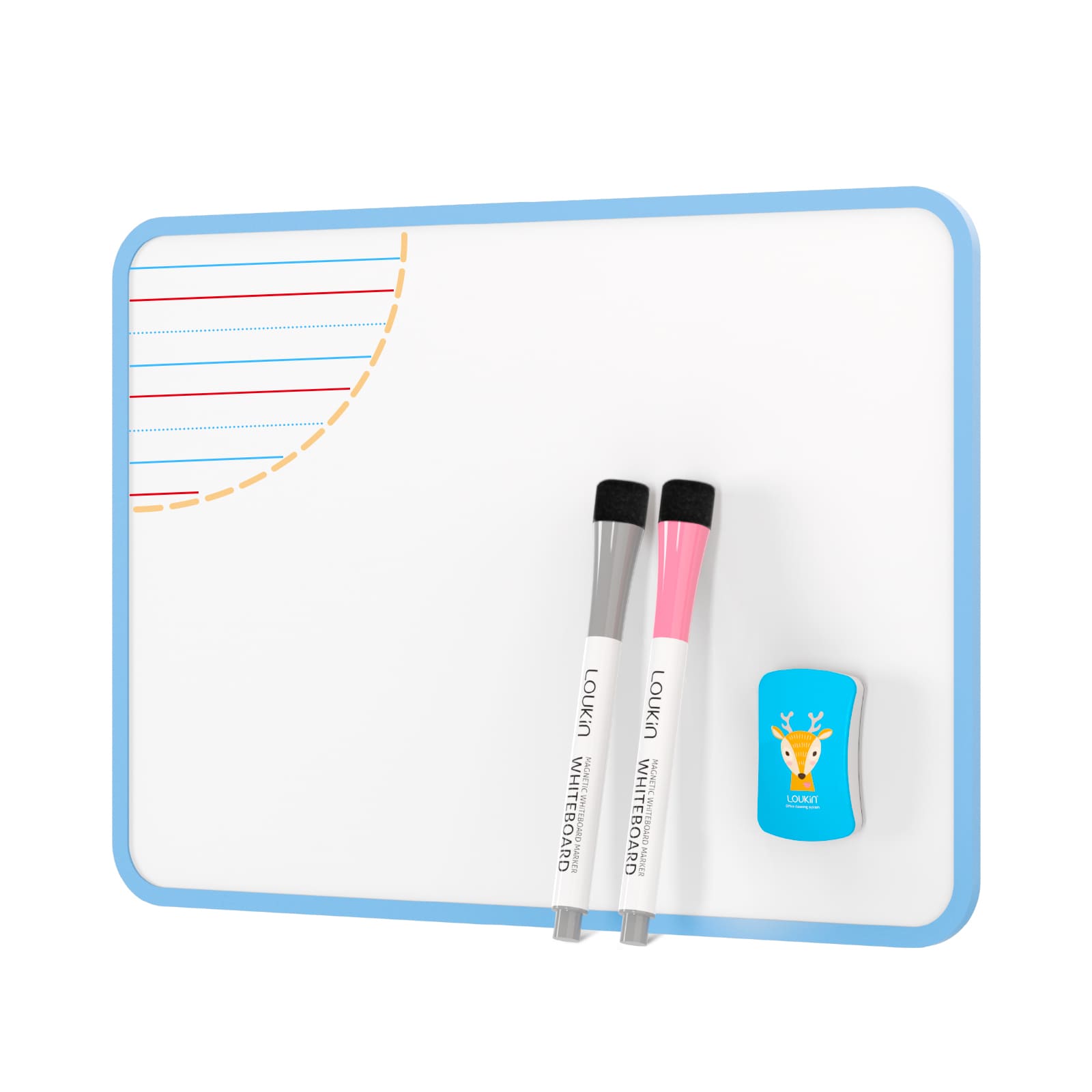 6 Pack Kid Dry Erase Lapboard Bundle, Seamless frame