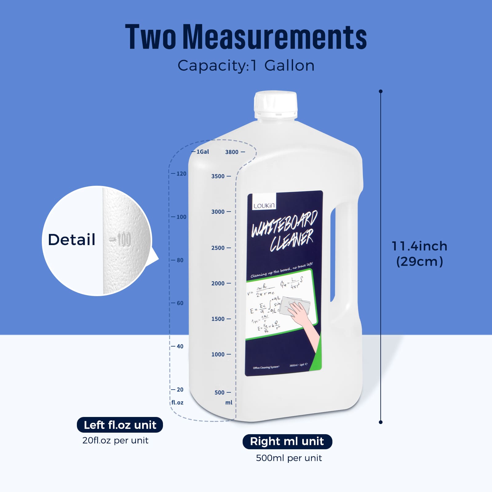 AP Approved Whiteboard Cleaner Refill 1gal/3785ml