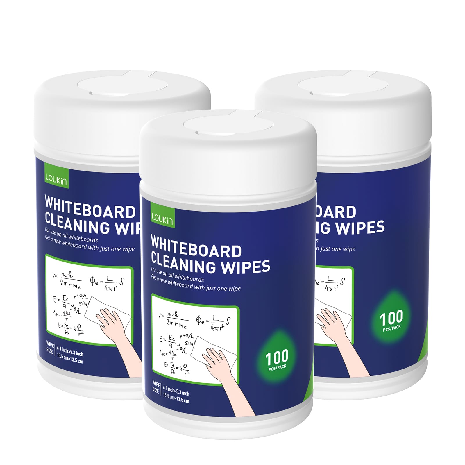 Whiteboard Cleaning Wipes, 100 Wipes