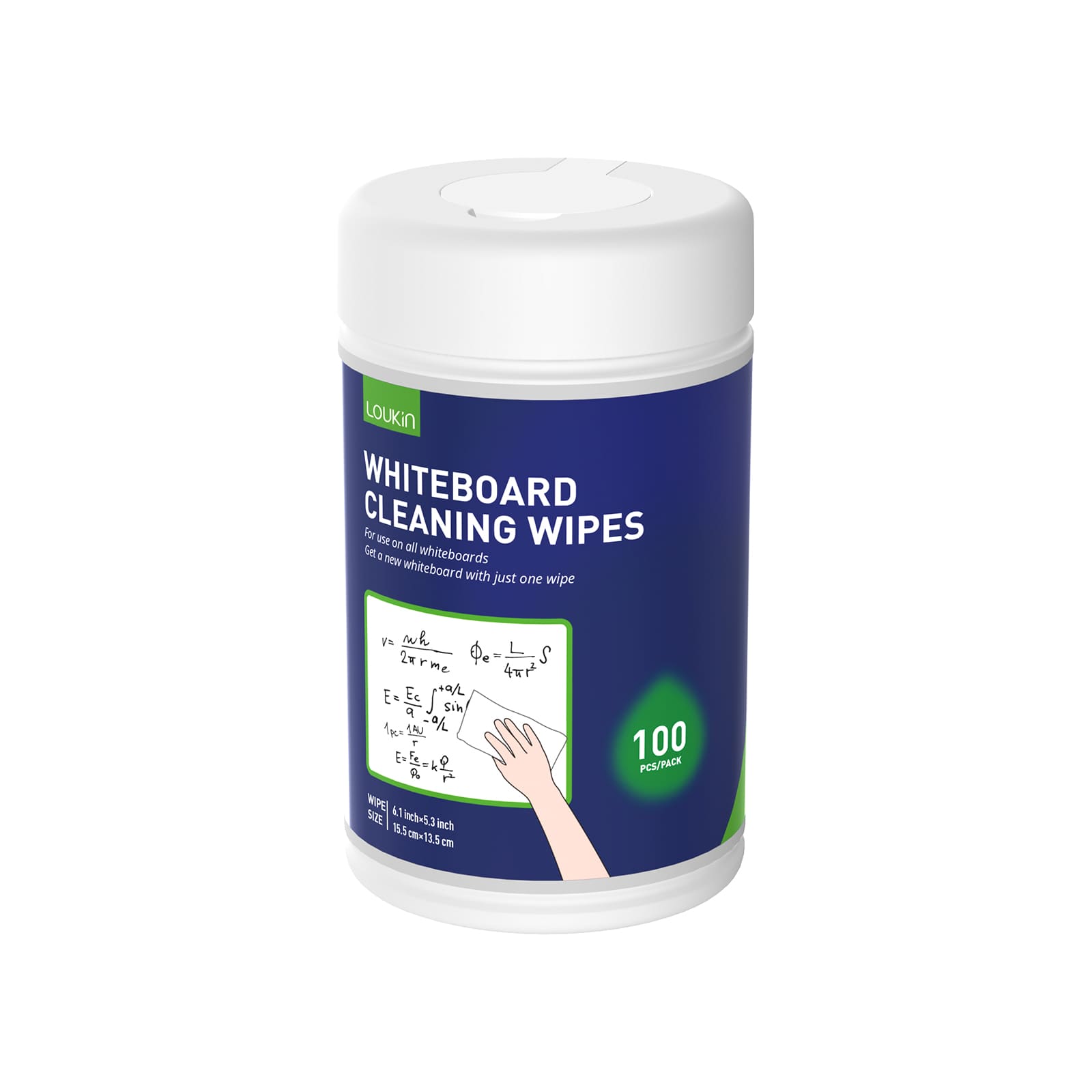 Whiteboard Cleaning Wipes, 100 Wipes