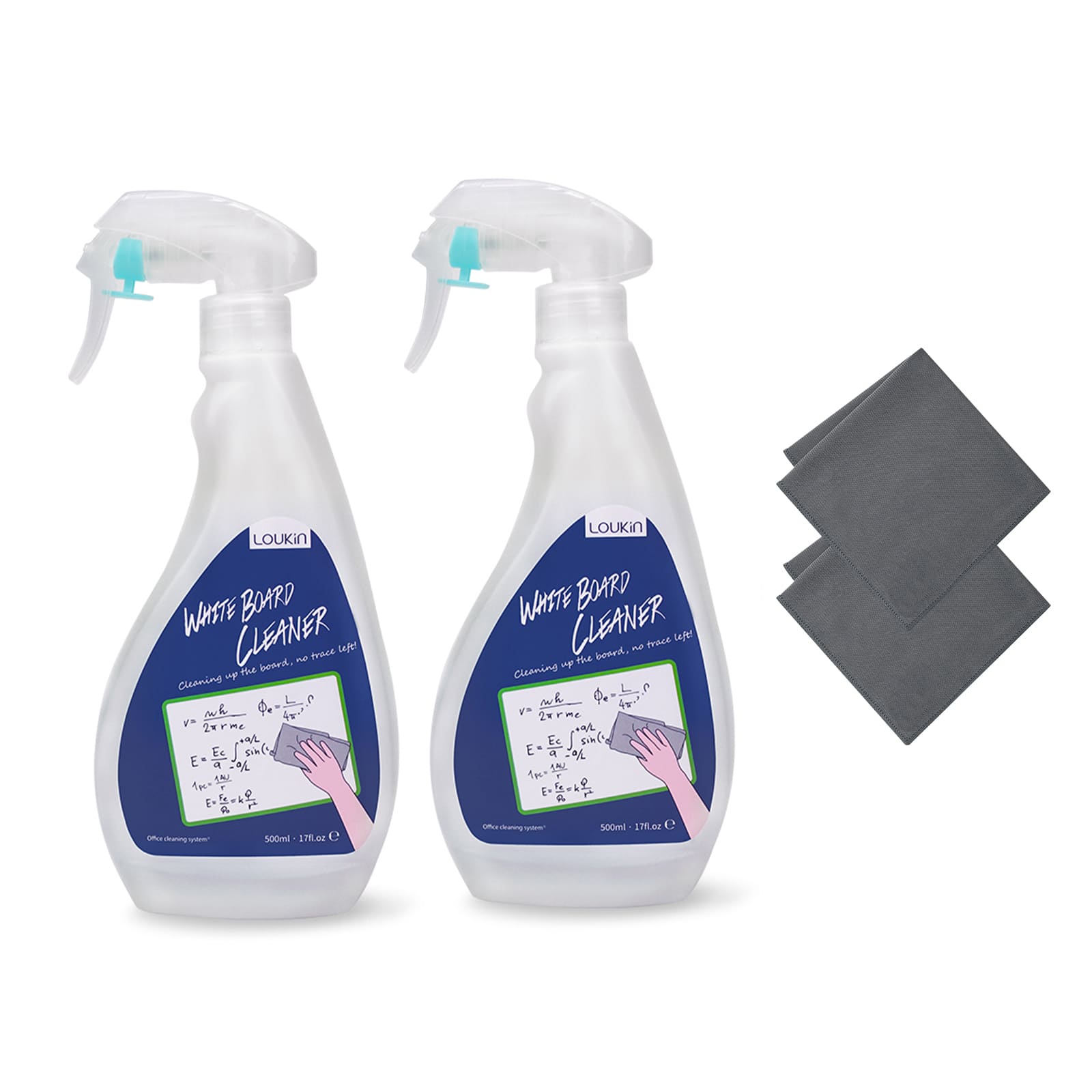 AP Approved Whiteboard Cleaner with Cloth 17oz/500ml