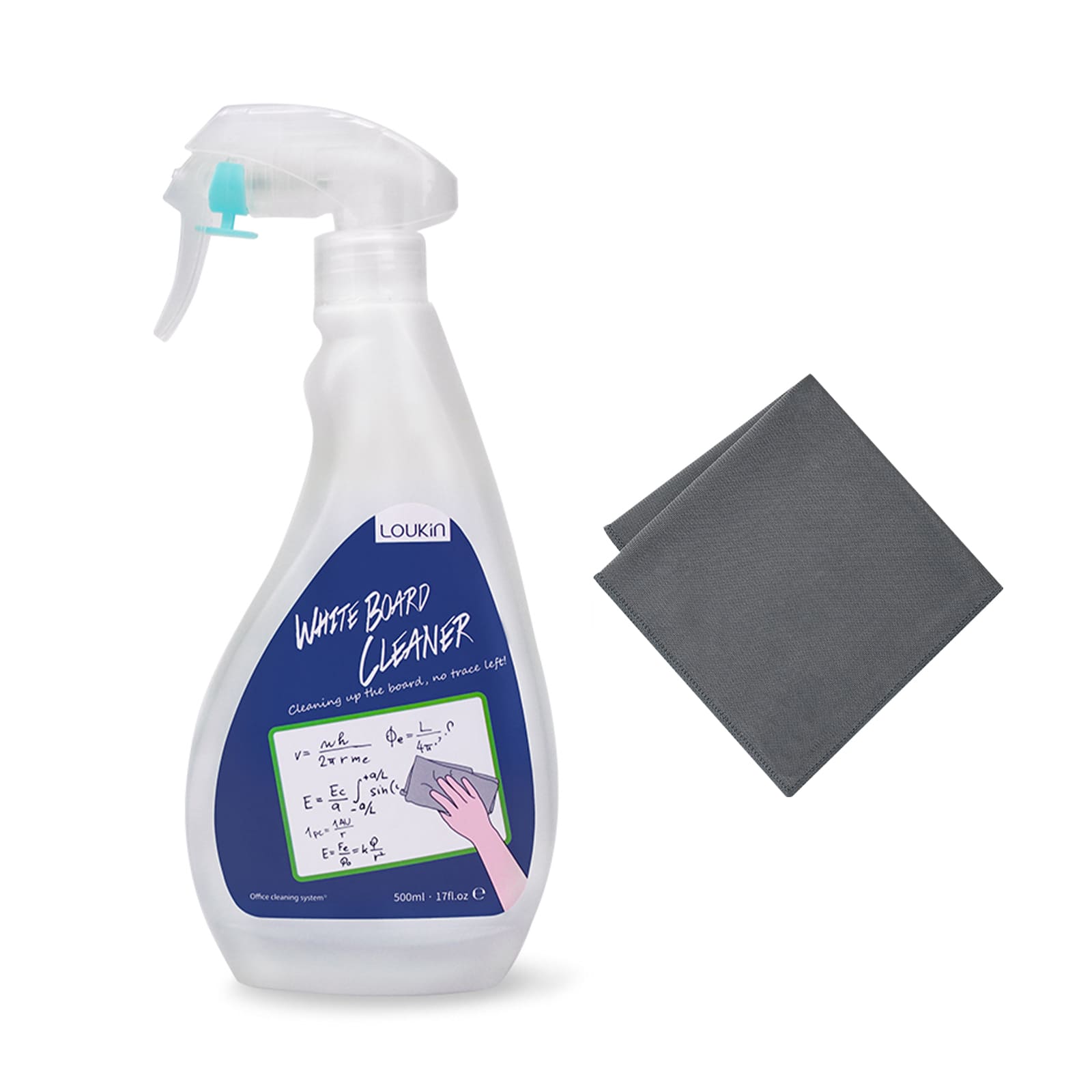 AP Approved Whiteboard Cleaner with Cloth 17oz/500ml